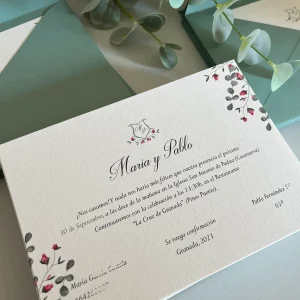 Invitación Granada y Eucalipto