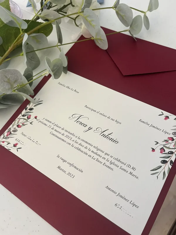 Invitación Granada y Oliva