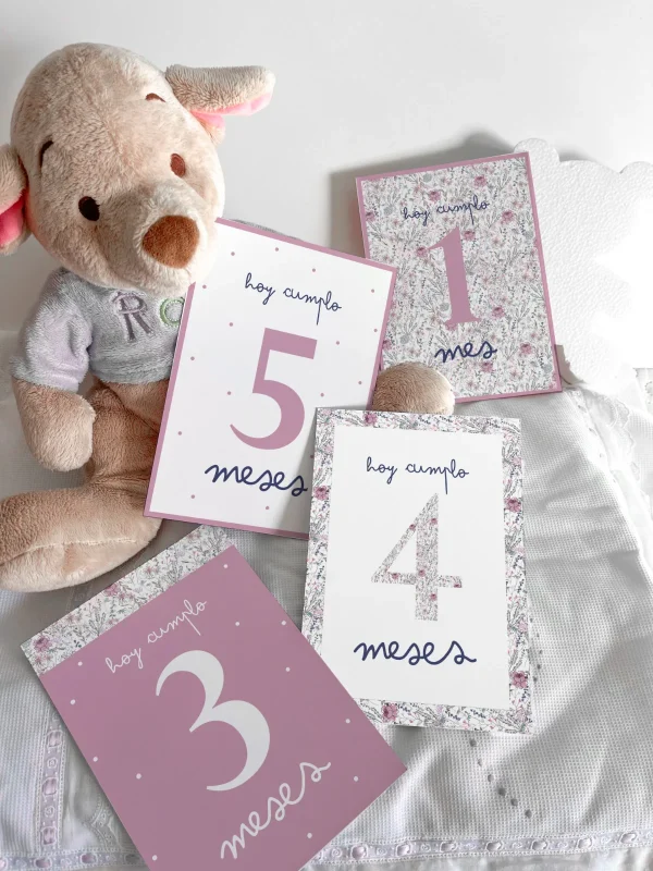 Tarjetas Cumple Mes para Bebé