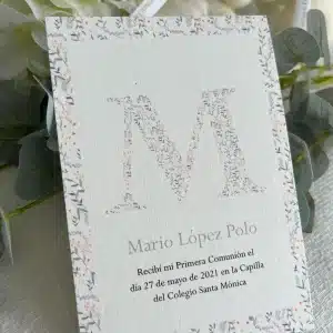Recordatorio Inicial Estampado