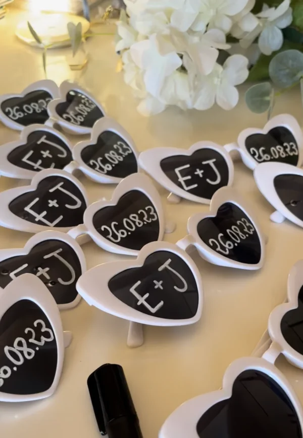 Gafas personalizadas para bodas
