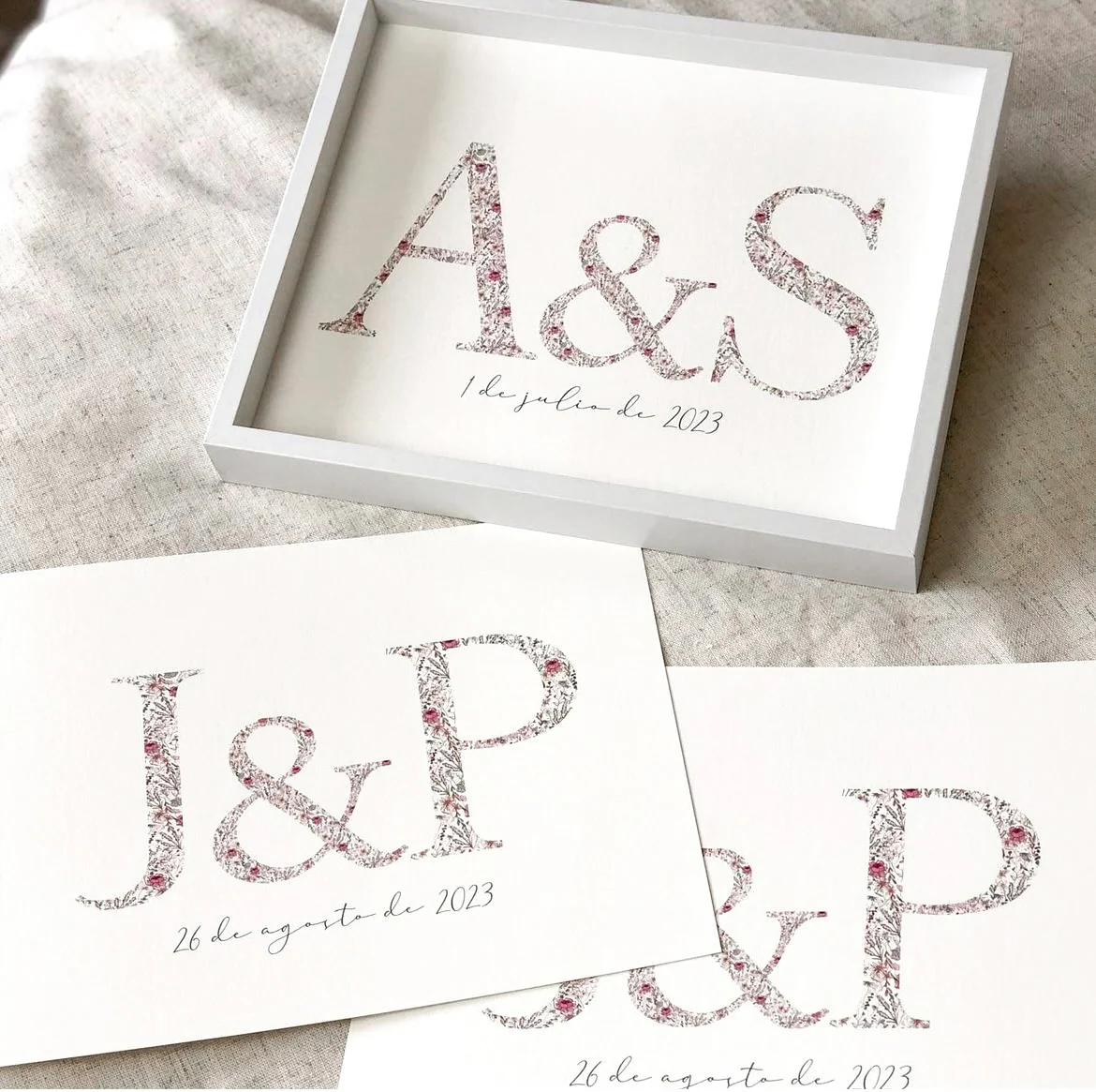 Láminas personalizadas para bodas: un detalle único y lleno de emoción