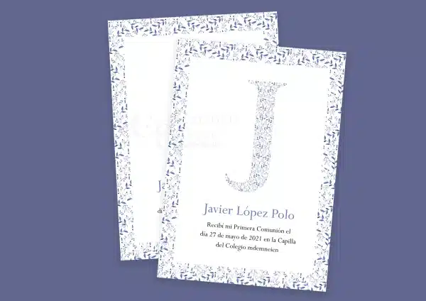 Recordatorio Inicial Estampado - Imagen 4