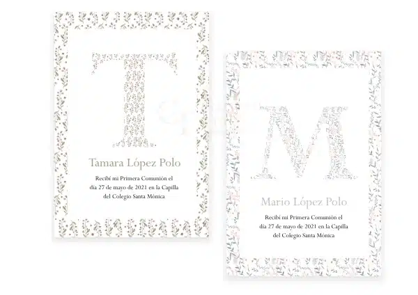 Recordatorio Inicial Estampado - Imagen 3
