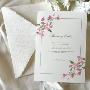 Invitación de boda Botanique – Diseño exclusivo personalizable