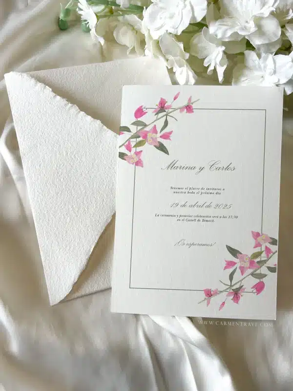 Invitación de boda Botanique – Diseño exclusivo personalizable