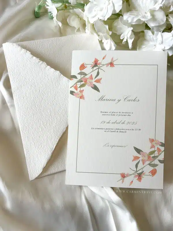 Invitación de boda Botanique – Diseño exclusivo personalizable - Imagen 2