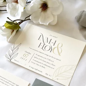 invitación de boda moderna