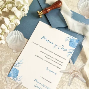 Invitación de boda Marina