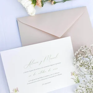 invitación de boda Lirio