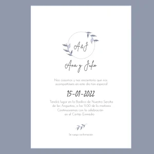Invitación de boda Heureux